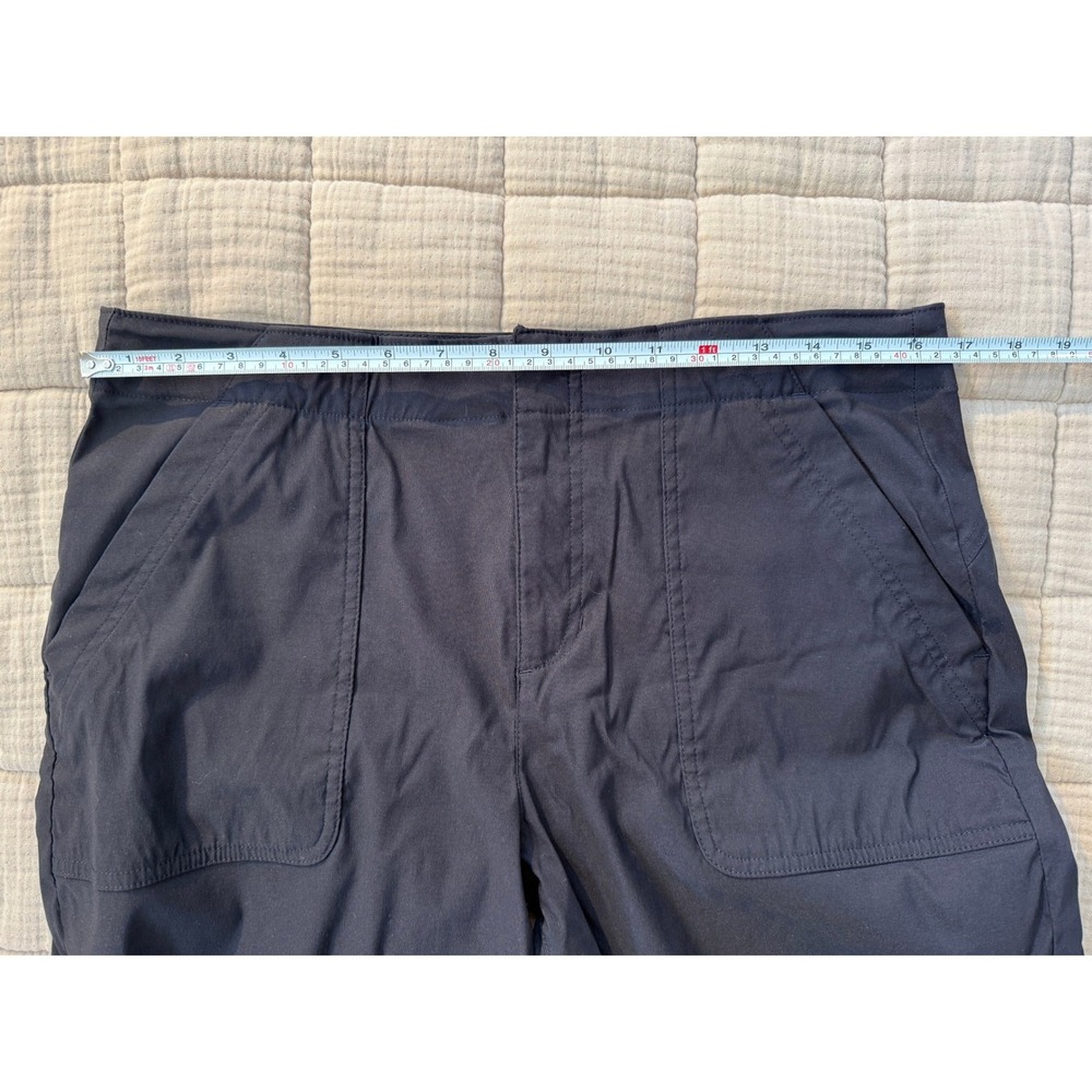 Eddie Bauer Pants Womens 12 Black Horizon Straight Ankle Outdoor Water Repellent - Picture 6 of 7